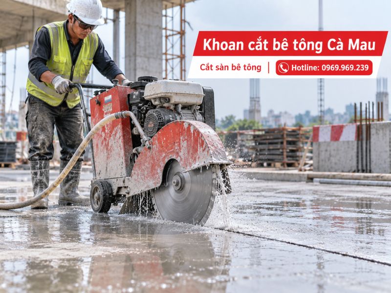 Dịch vụ khoan cắt bê tông Cà Mau