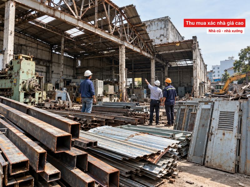 Thu mua xác nhà cũ trọn gói giá cao tại TPHCM