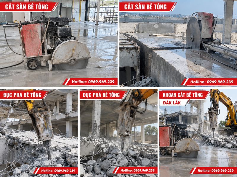 Dịch vụ khoan cắt bê tông Đắk Lắk