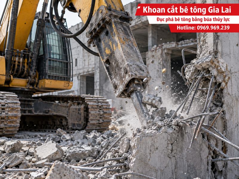 Dịch vụ khoan cắt bê tông Gia Lai