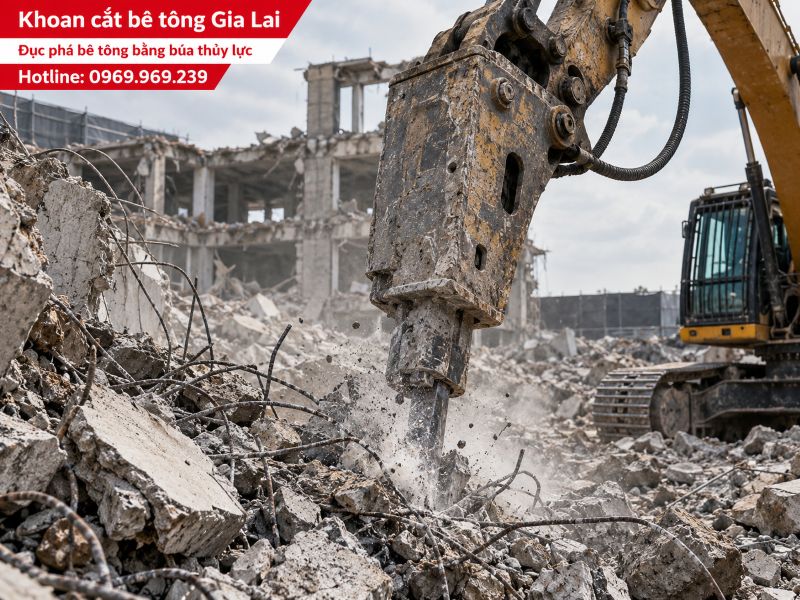 Dịch vụ khoan cắt bê tông Gia Lai