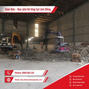 Đục phá bê tông tại Lâm Đồng