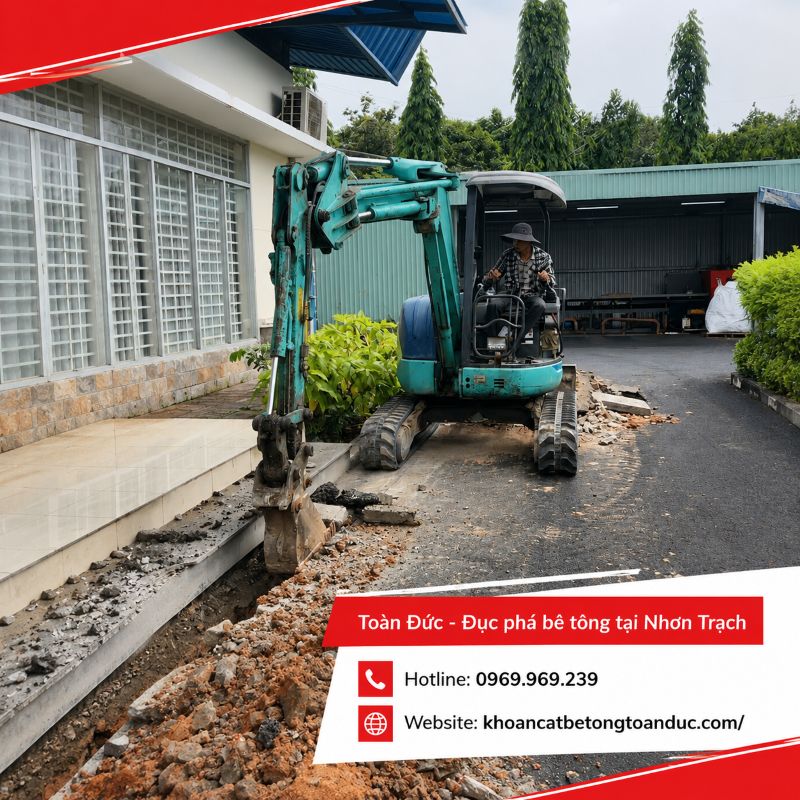 Đục phá bê tông giá rẻ tại Nhơn Trạch