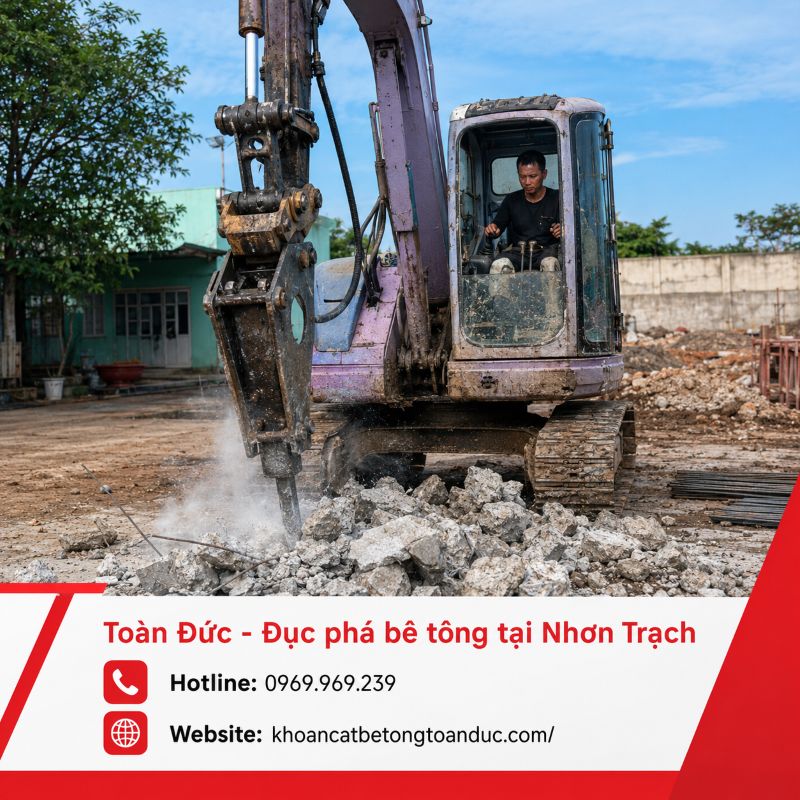 Đục phá bê tông giá rẻ tại Nhơn Trạch