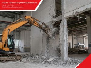 Khoan cắt đục phá bê tông KCN Biên Hòa
