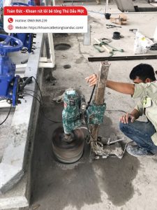 Khoan rút lõi bê tông tại Thủ Dầu Một