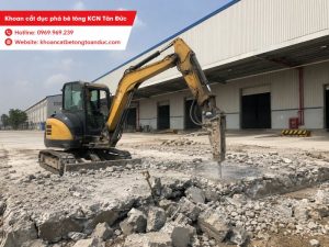 Khoan cắt đục phá bê tông KCN Tân Đức