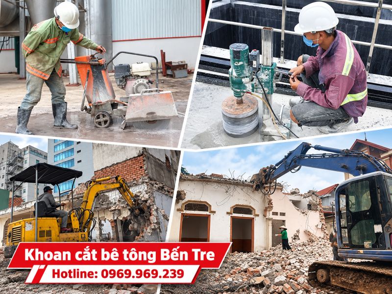 Dịch vụ khoan cắt bê tông Bến Tre