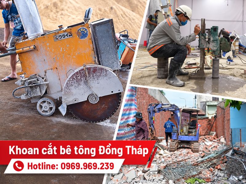 Dịch vụ khoan cắt bê tông Đồng Tháp