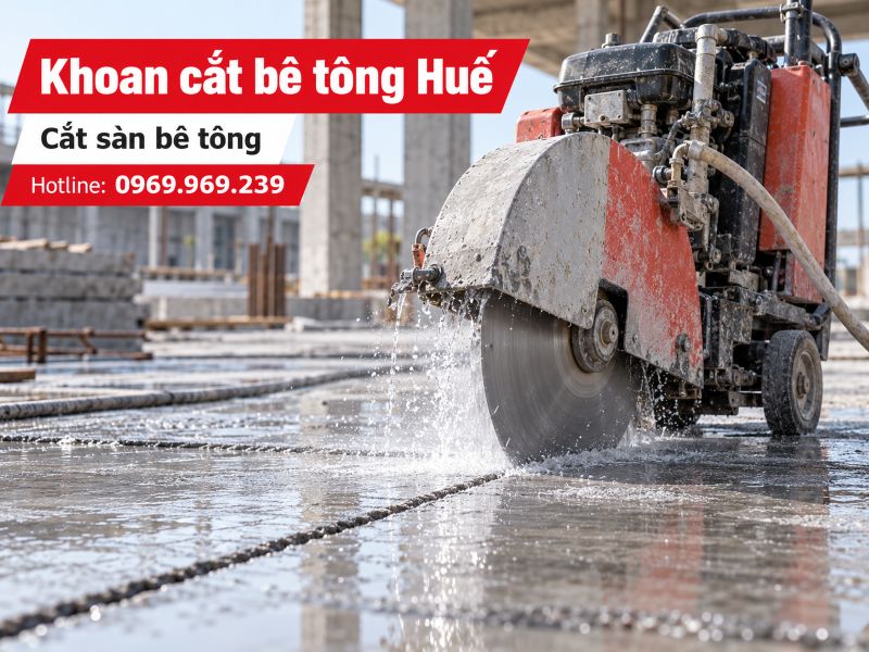 Khoan cắt bê tông Huê