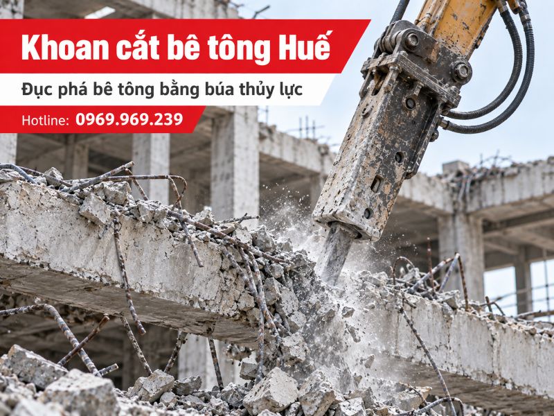 Khoan cắt bê tông Huê