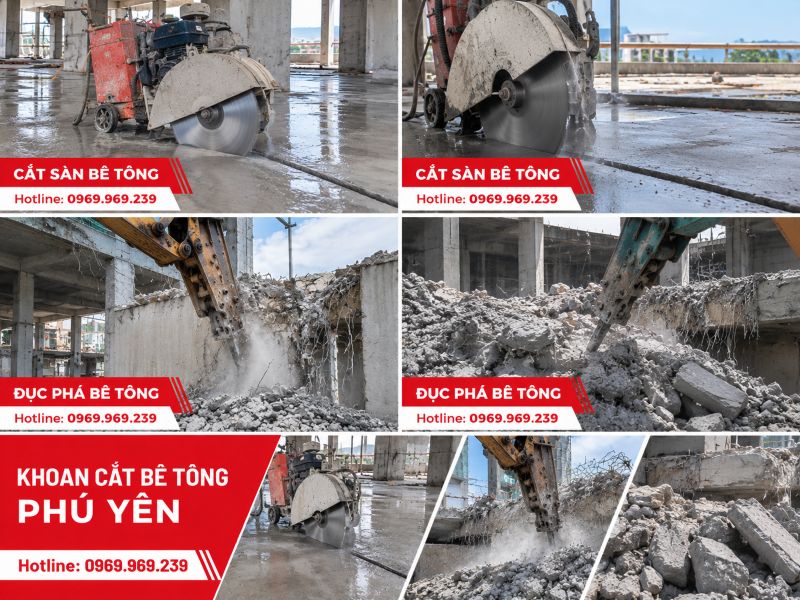 Khoan cắt bê tông Phú Yên