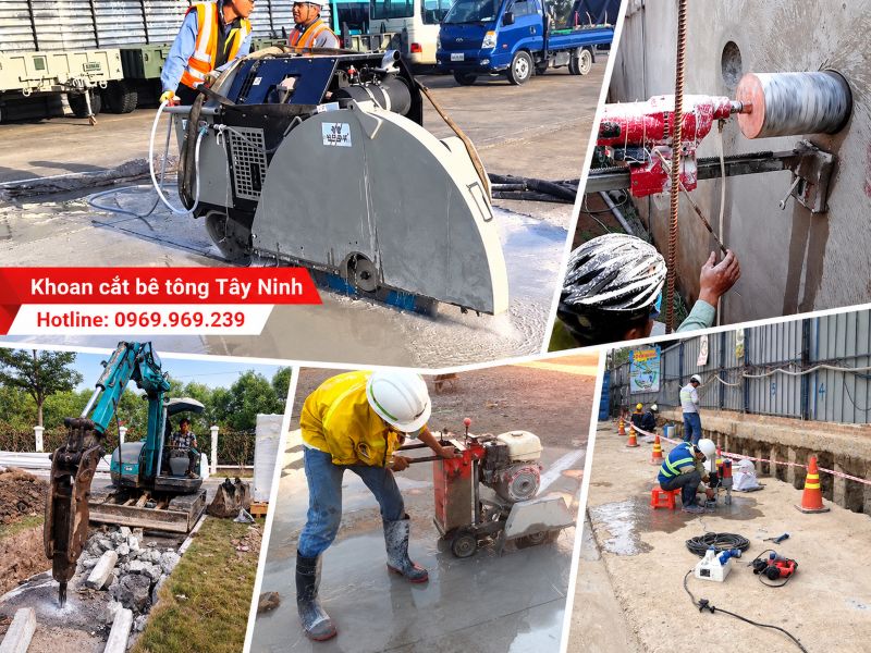 Dịch vụ khoan cắt bê tông Tây Ninh