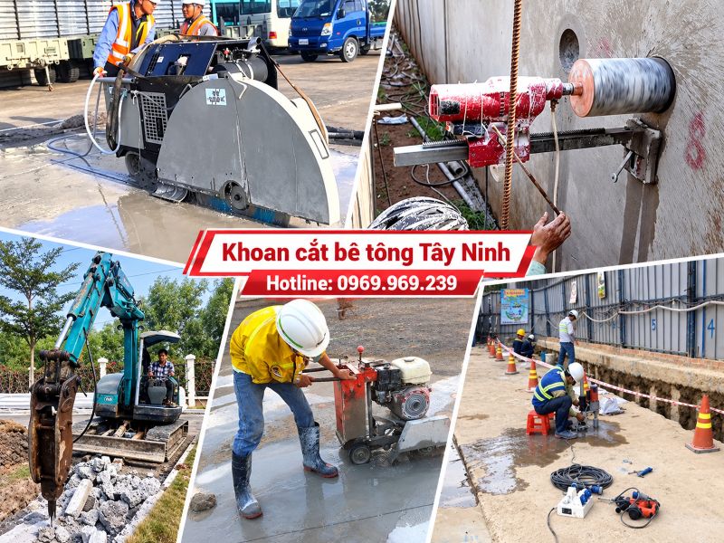 Dịch vụ khoan cắt bê tông Tây Ninh