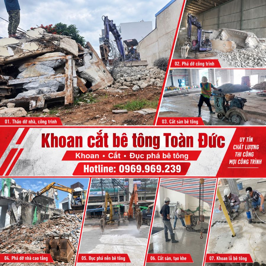 Khoan cắt bê tông Toàn Đức