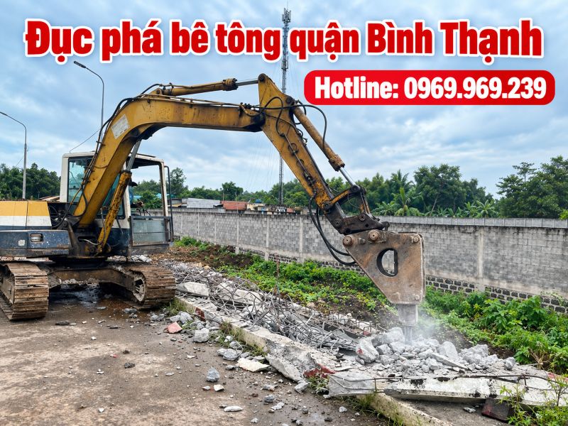 Dịch vụ đục phá bê tông quận Bình Thạnh