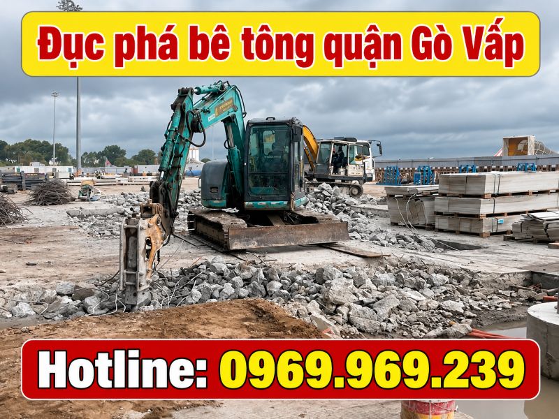 Dịch vụ đục phá bê tông quận Gò Vấp