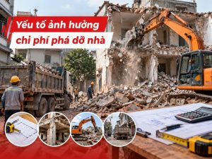 Những yếu tố ảnh hưởng đến chi phí phá dỡ nhà và cách tiết kiệm hiệu quả