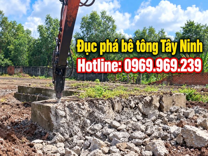 Thi công đục phá bê tông tại Tây Ninh