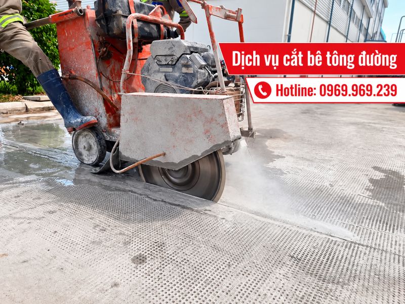 Dịch vụ cắt bê tông đường