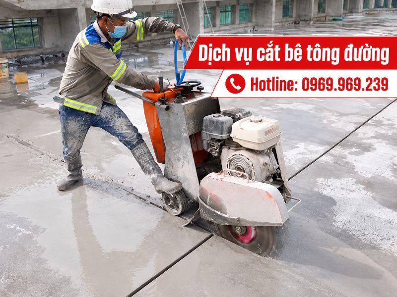 Dịch vụ cắt bê tông đường