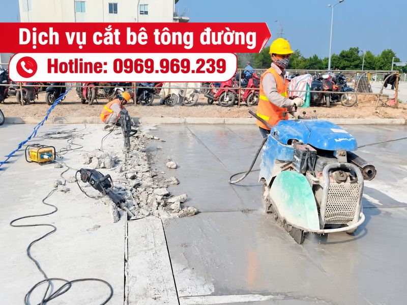 Dịch vụ cắt bê tông đường