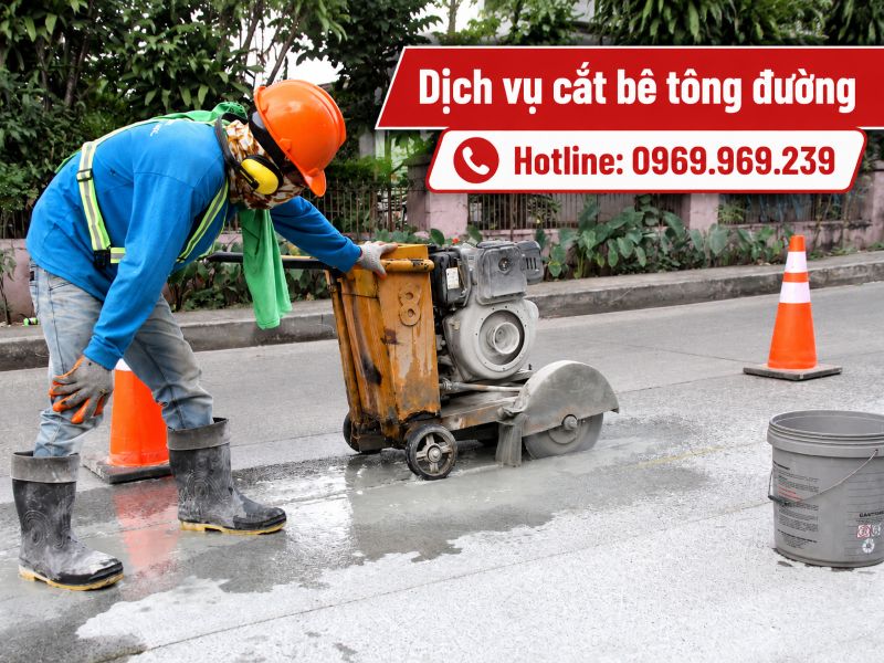 Dịch vụ cắt bê tông đường
