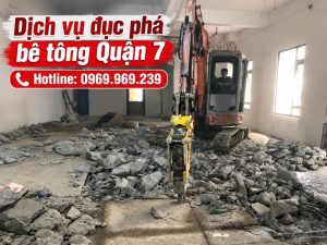 Dịch vụ đục phá bê tông Quận 7 - Thi công nhanh, giá cạnh tranh