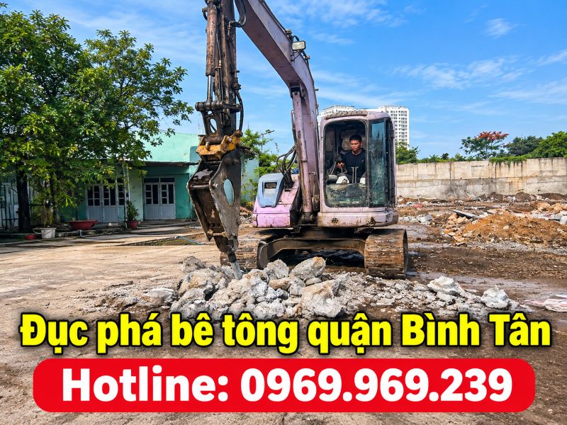 Dịch vụ đục phá bê tông quận Bình Tân